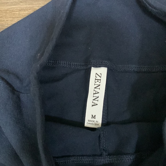 Zenana navy blue leggings, size medium - Picture 3 of 7